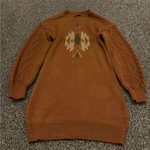 Womens rock & roll cowgirl sweater dress small